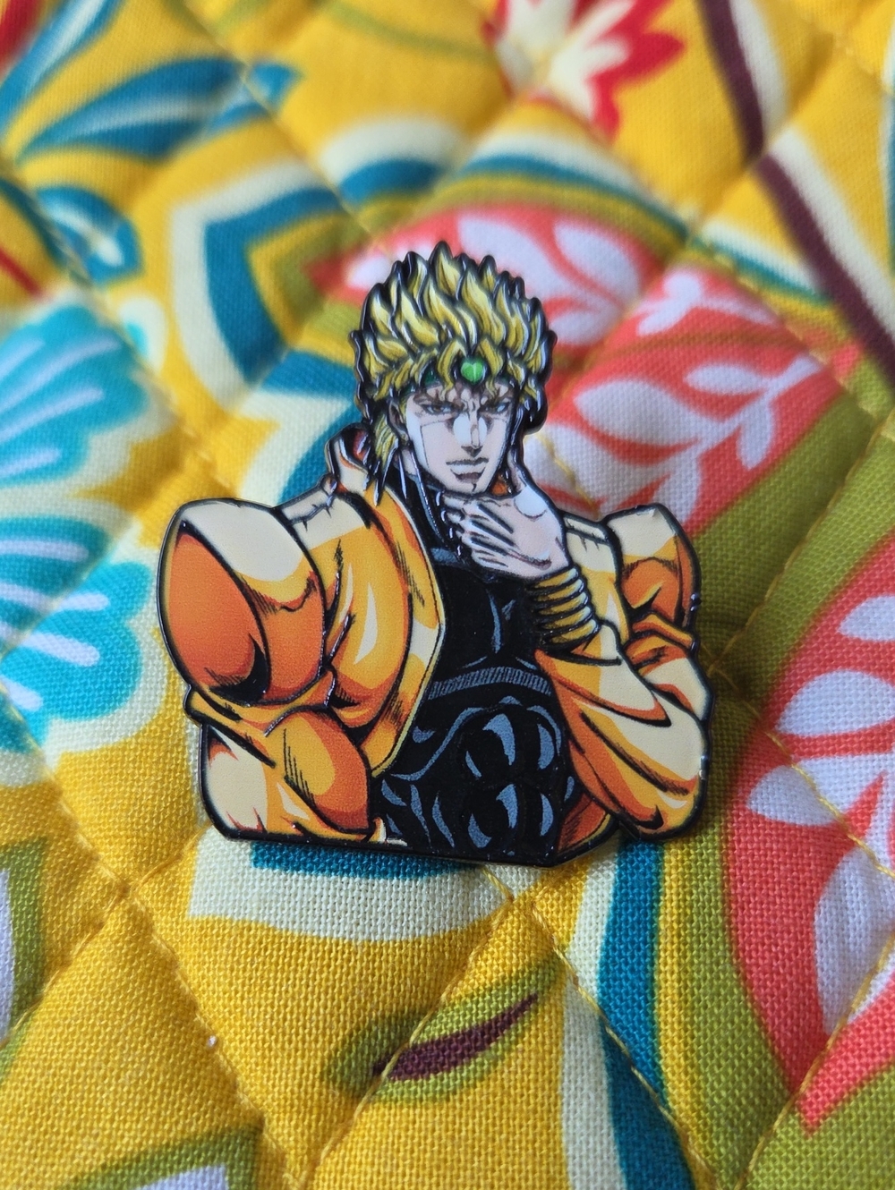 Yellow Anime Enamel Pin - Men Accessories Dio Jojo Bizzare Adventure